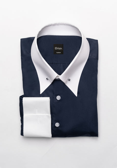 Egyptian Cream Light Weight 80's Poplin Shirt - Club Collar