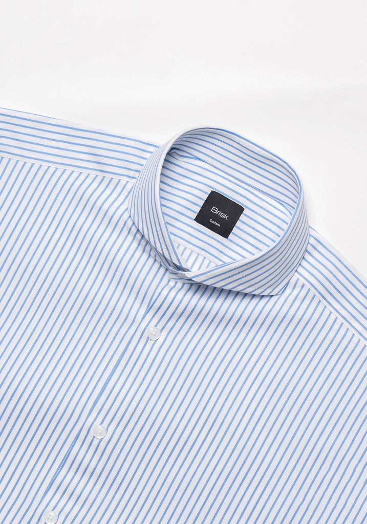 60's Fine Blue--Stripes Shirt