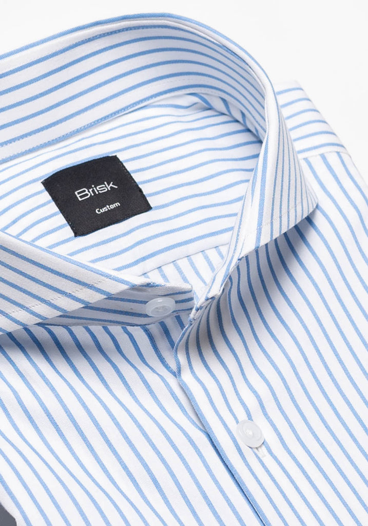 60's Fine Blue Stripes--Shirt