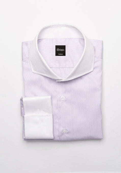 Fine Purple Pinstripes Shirt - Wrinkle Resistant