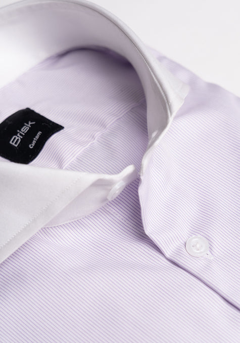 Fine Purple Pinstripes Shirt - Wrinkle Resistant