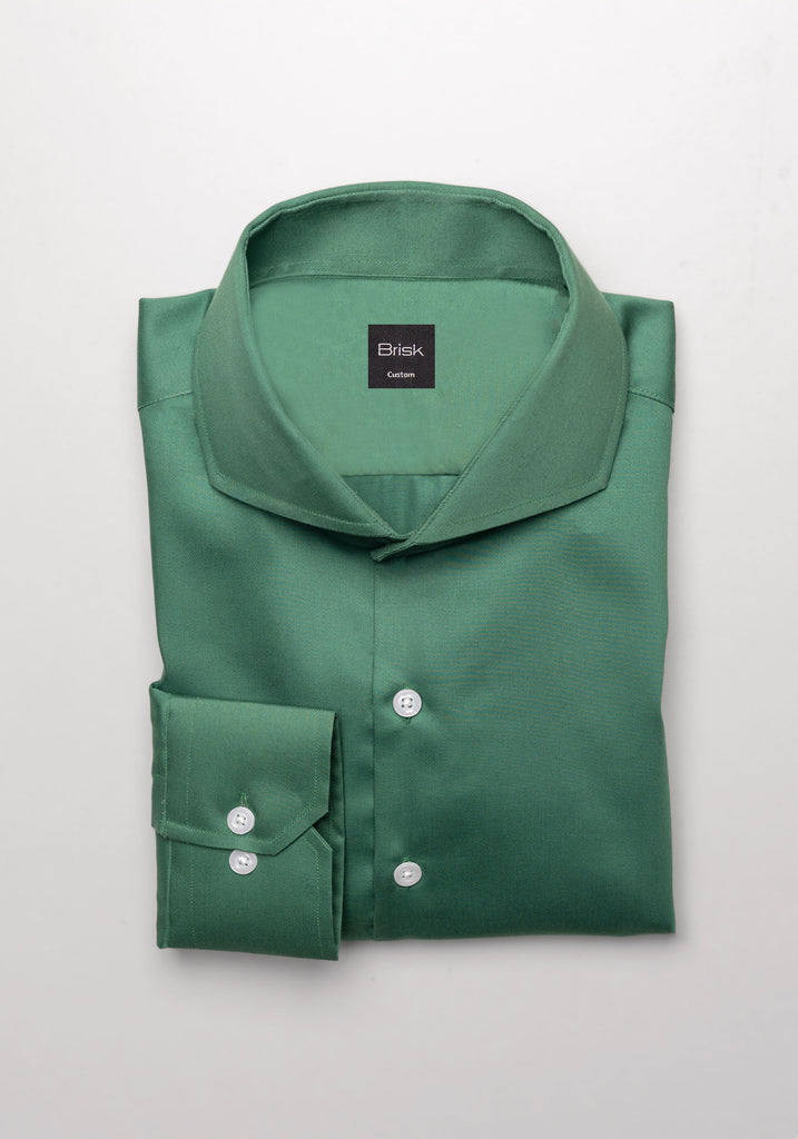 Bright Crisp Green Twill Shirt