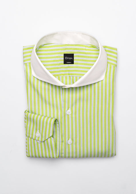 Crisp Green Stripes Shirt