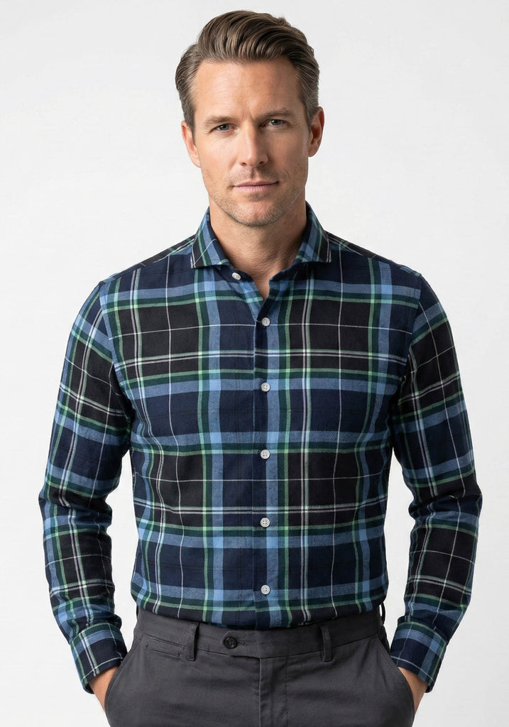 Black_Blue_Green_Plaid_Light_Weight_Flannel_Shirt-3