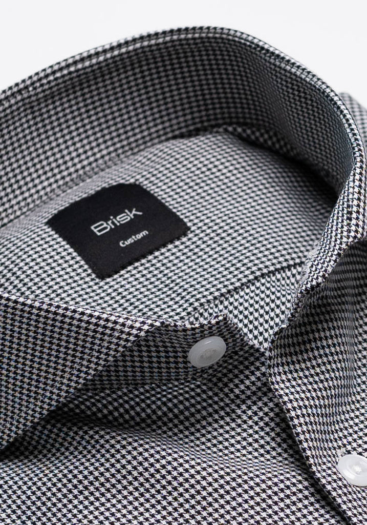 Black Mini Houndstooth Shirt