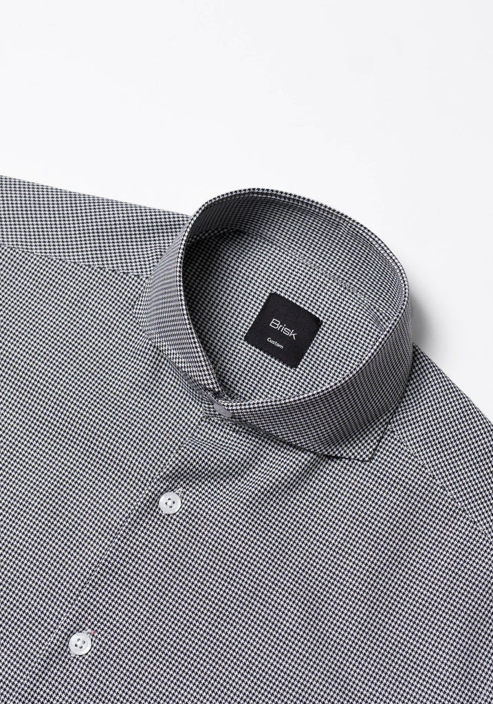 Black Mini Houndstooth Shirt