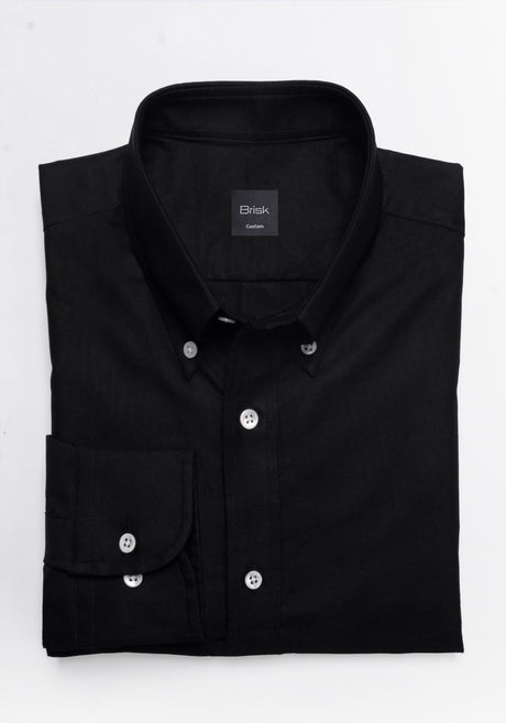 Black Oxford Two-Ply Shirt