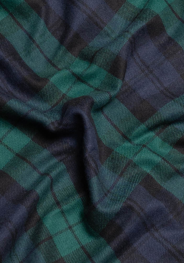 Blue Green Black Watch Bold Tartan Flannel-2