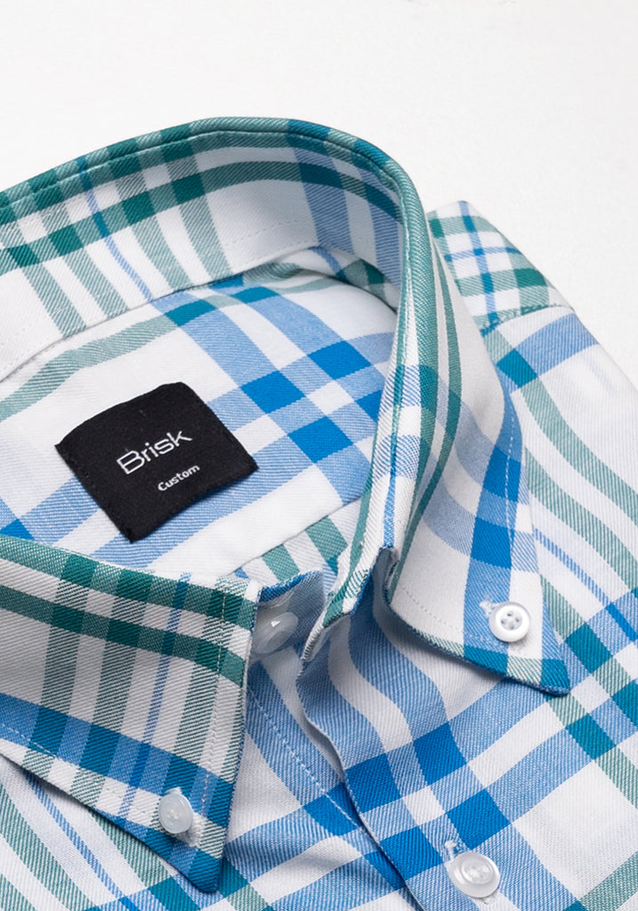 Blue Green Tartan Shirt