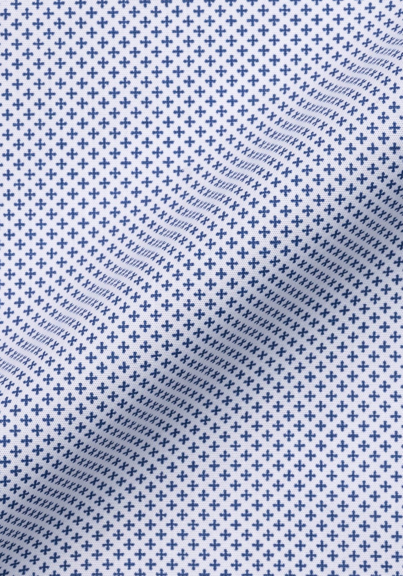 Blue On White Mini Print-Easy Care