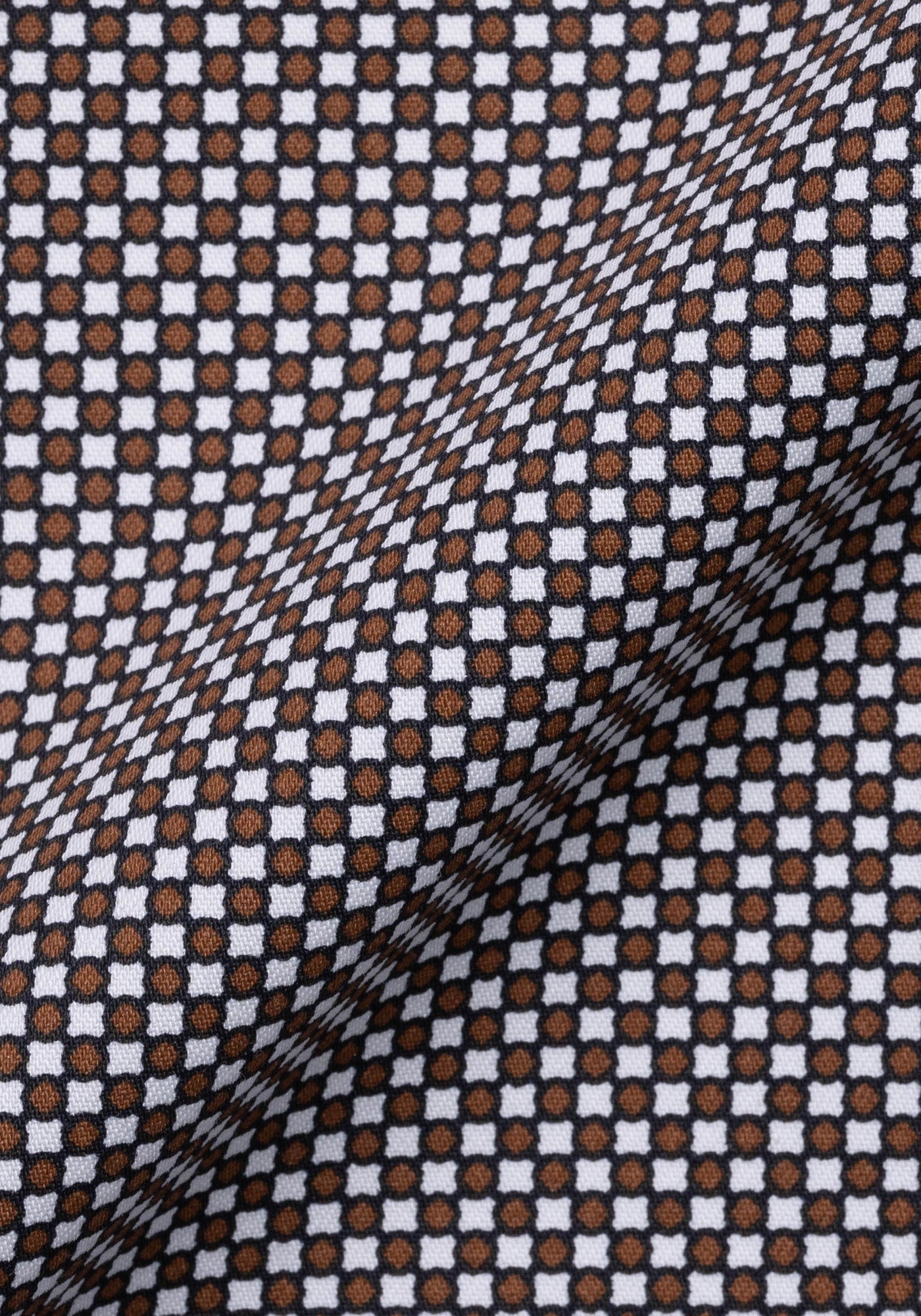 Brown Print Stretch-Easy Care