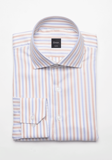 Camel Blue 70s Multi Stripes Shirt