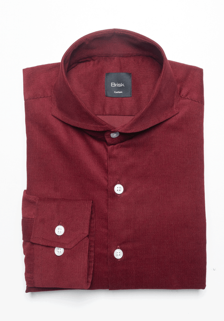 Classic Wine Fine Wale Corduroy Shirt