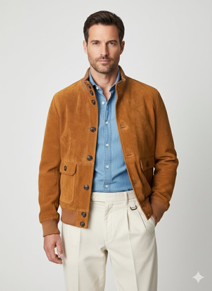 Cognac Suede Jacket