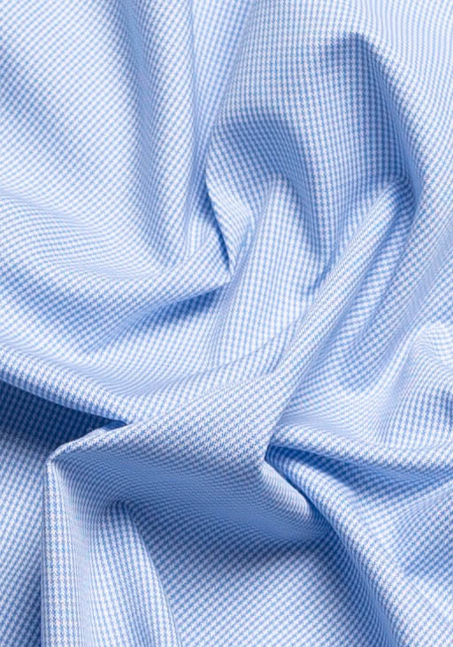 Crisp Blue Micro--Houndstooth