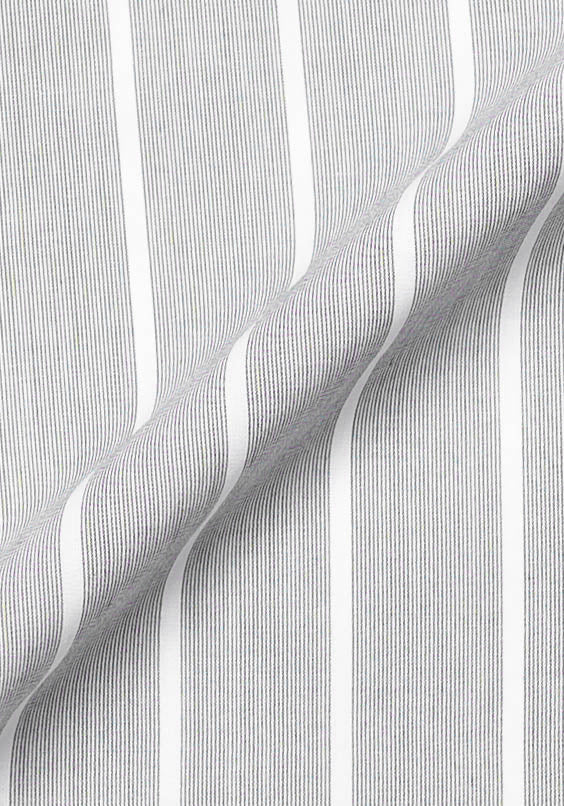 Crisp Grey Bold Stripes