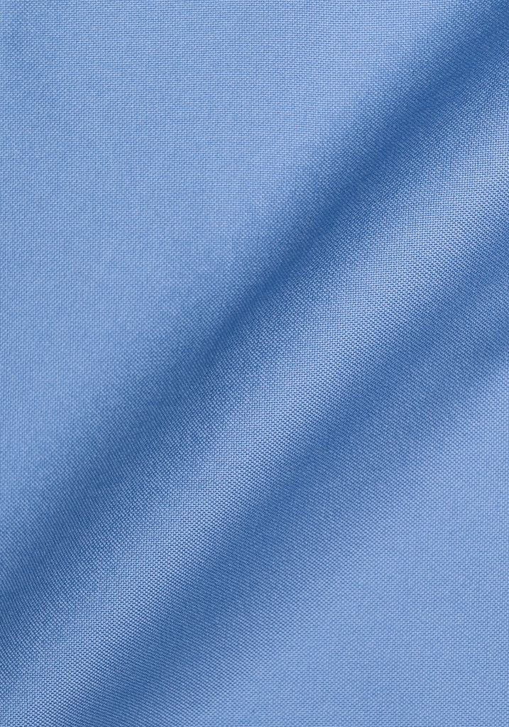 Crisp Mid Blue Oxford Pinpoint - Wrinkle Resistant