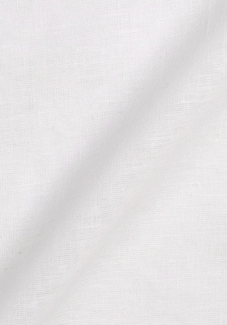 Crisp White Cotton-Linen