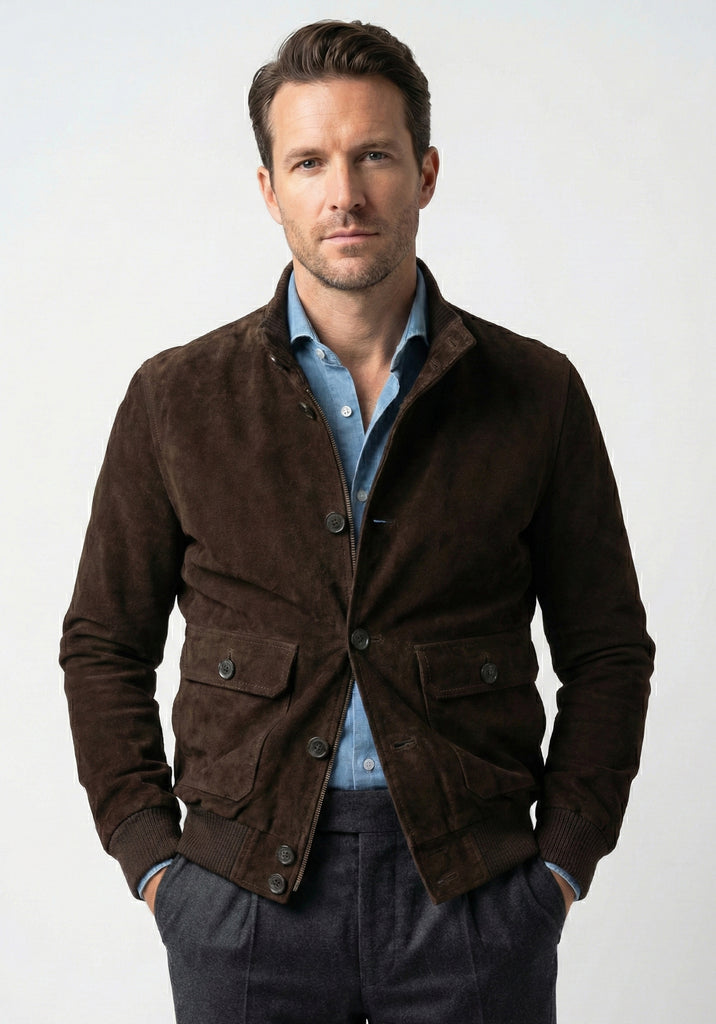 Dark Brown Suede Jacket