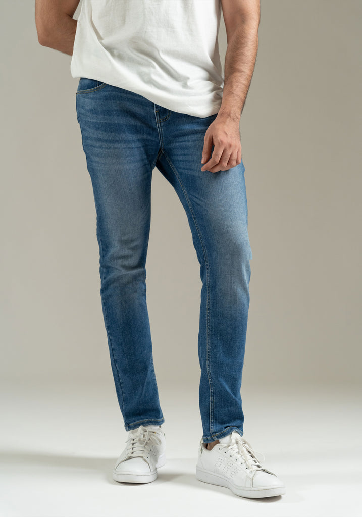 Light Mid Wash Skinny Fit Jeans - Rotary