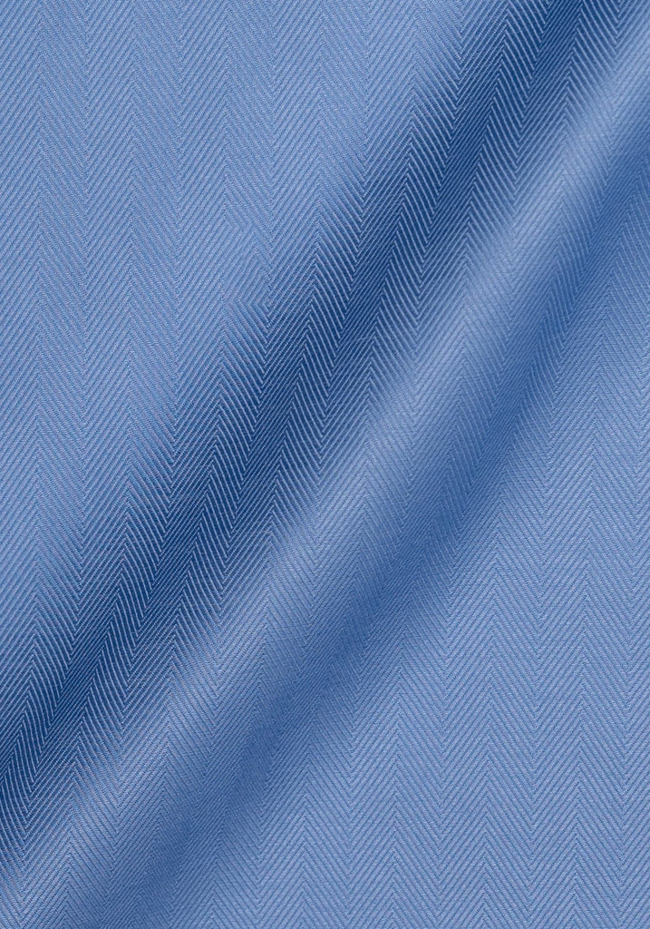 Egyptian Mid Blue Herringbone