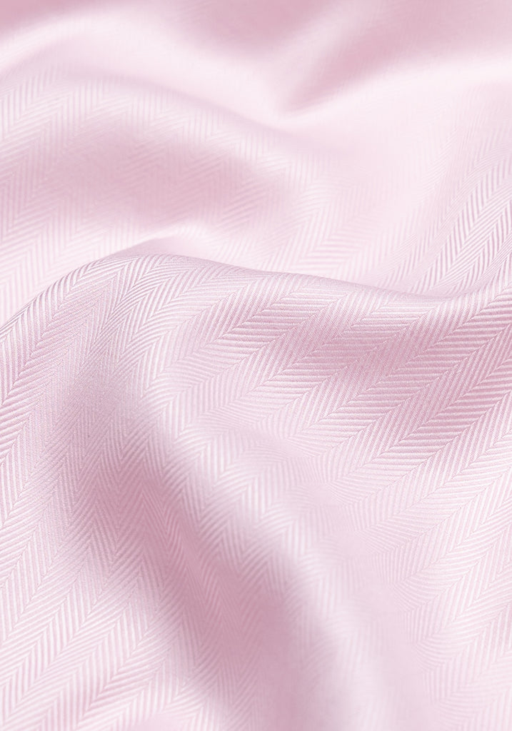 Egyptian Pink Herringbone - Wrinkle Resistant