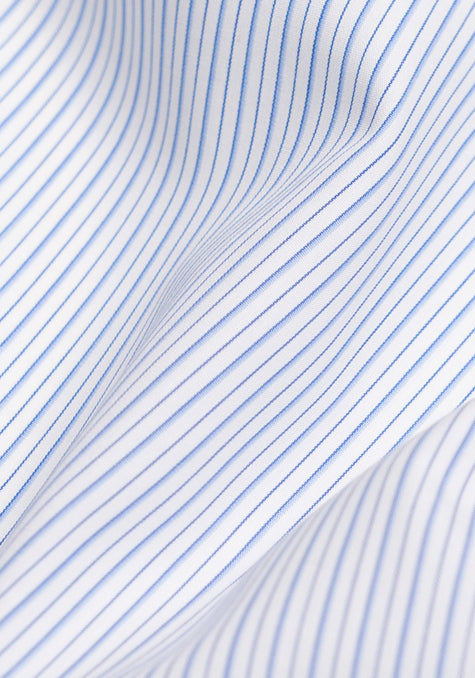 Fine Dual Blue Pencil Stripes