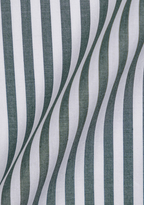 Chambray Green Bengal Stripes