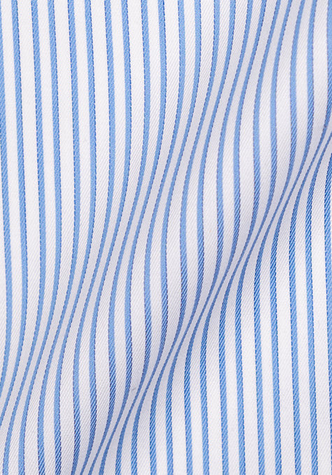 Italian Blue Twill Stripes