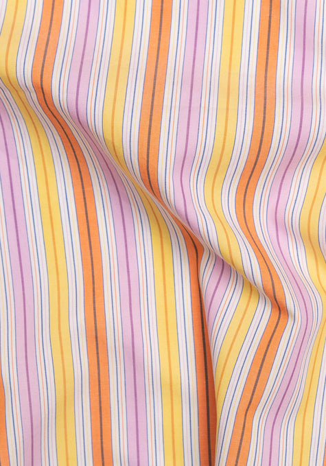 Fine Multi Color Stripes - Wrinkle Resistant