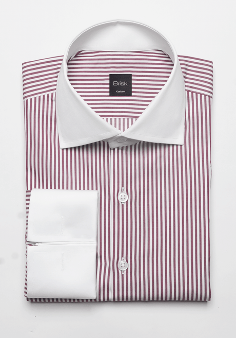 Fine Burgundy Stripes Shirt