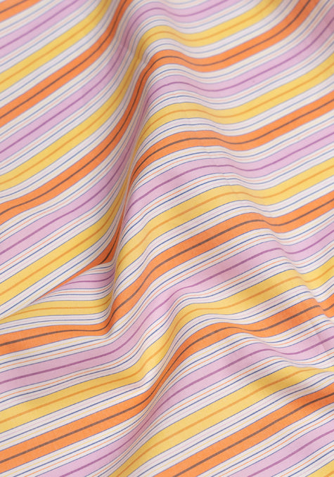 Fine Multi Color Stripes - Wrinkle Resistant