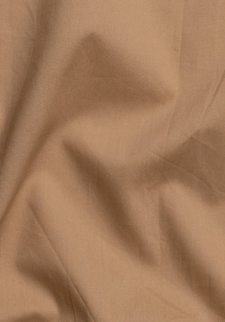Fine Tan Poplin Cotton