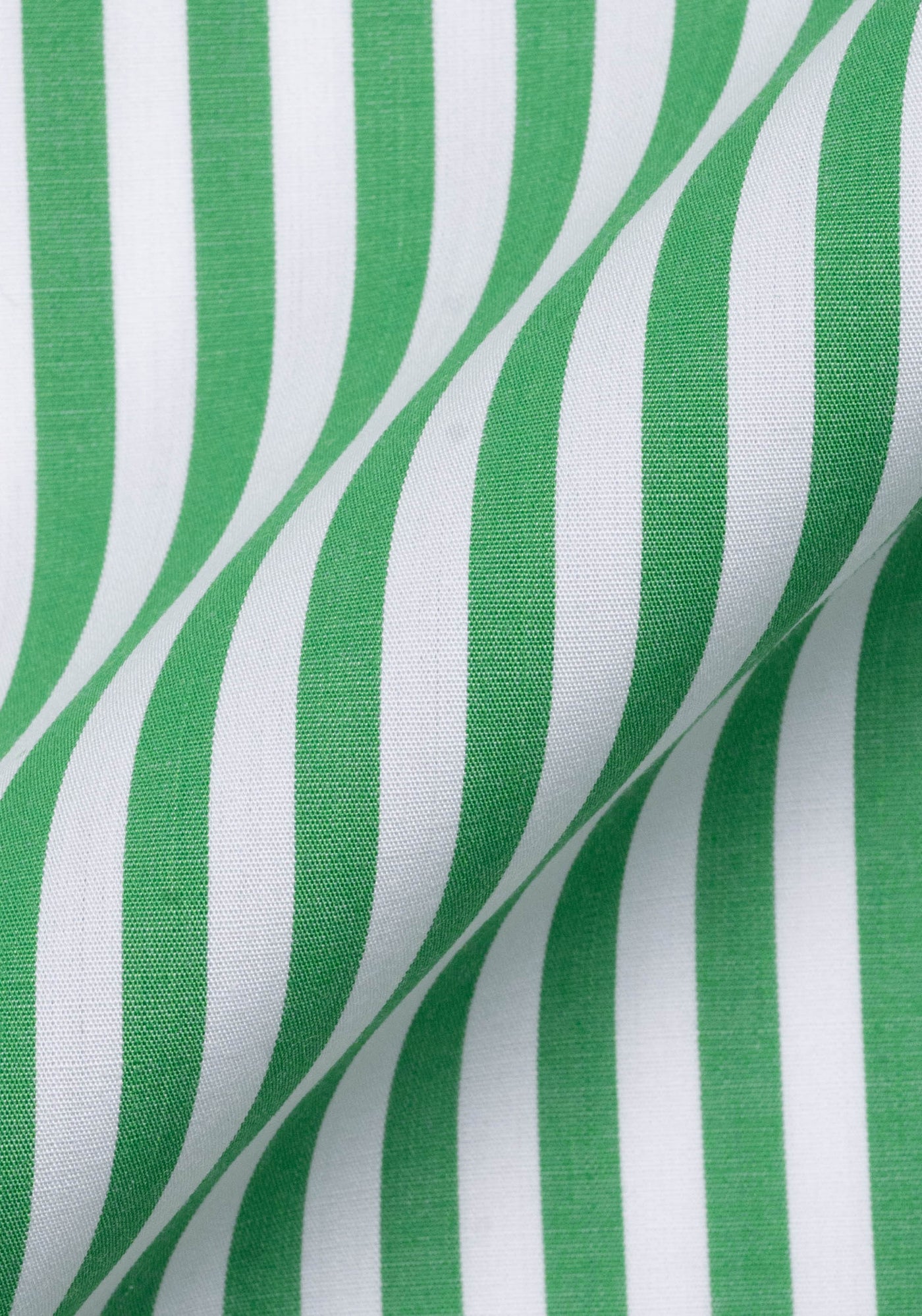 Green Bengal Striped Pima Cotton - Wrinkle Resistant
