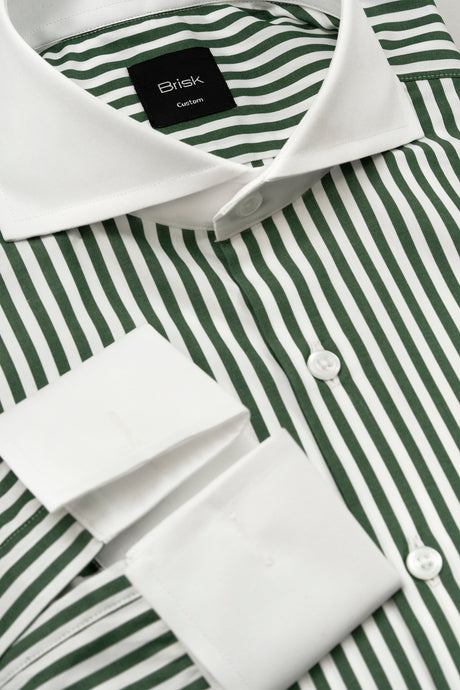 Green Bengal Striped Shirt-2