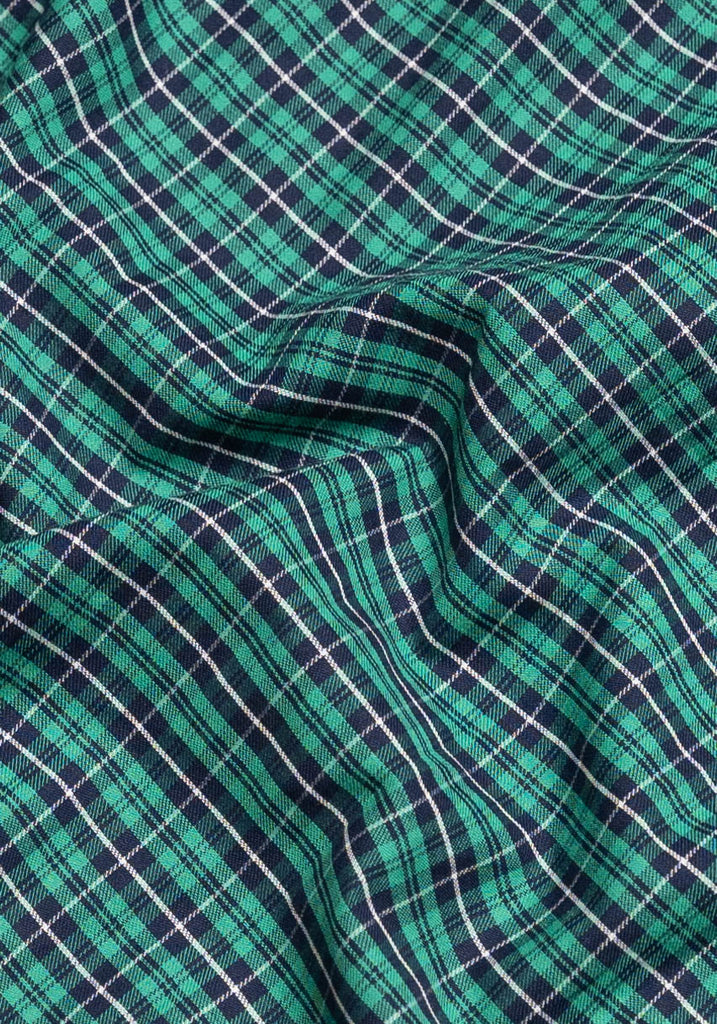 Green Blue Soft Brushed Tartan-2