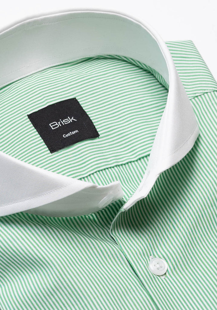 Green Thin Stripes Shirt
