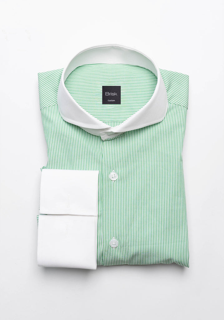 Green Thin Stripes Shirt
