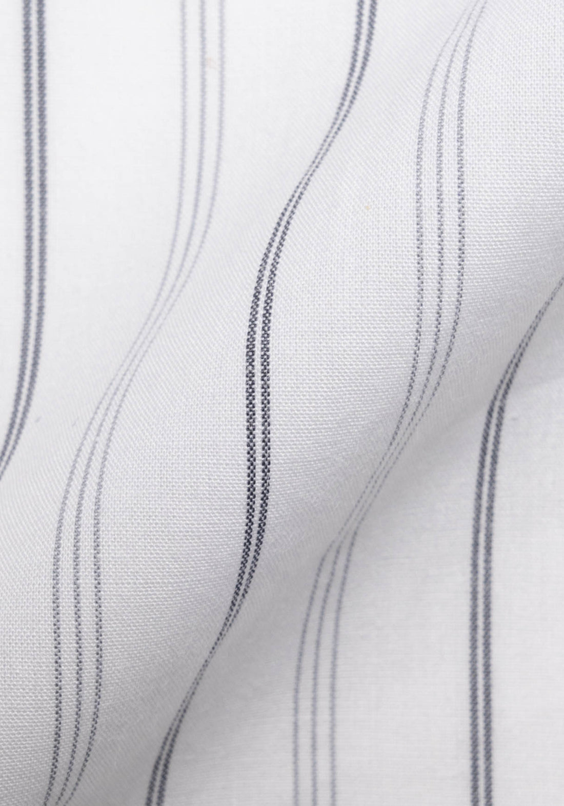 Grey On White Heavy Stretch Stripes-Easy Care
