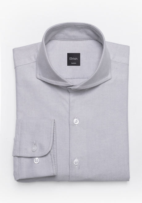 Grey Oxford Two-Ply Shirt