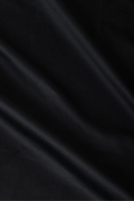 Jet Black Easy-Care Sateen