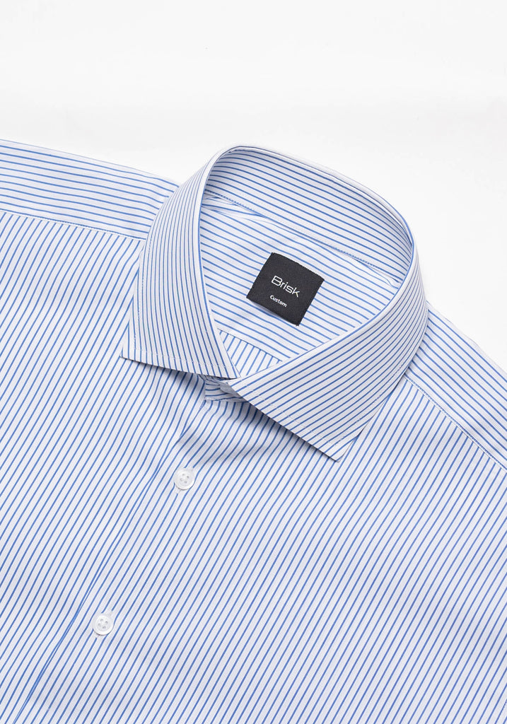 Jet Blue Performance-Stretch-Stripes Shirt