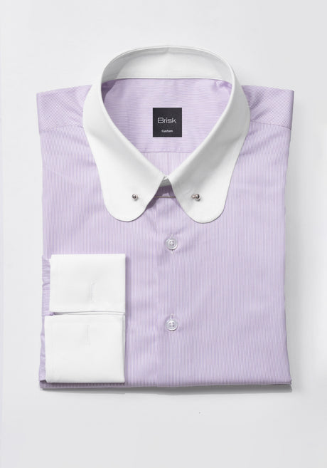 Lilac Pin Striped Easy-Care Shirt