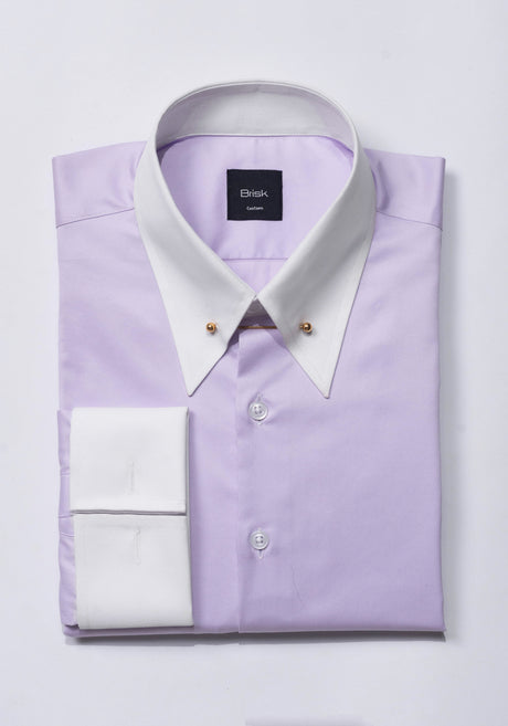 Lilac Wrinkle-Free Twill Shirt