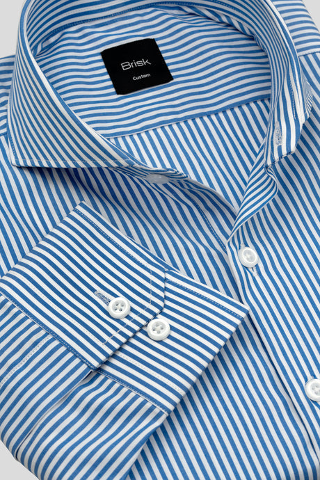Medium Blue Striped Shirt-4