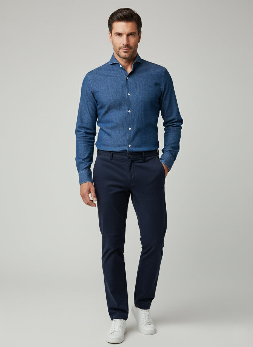Medium Dark Denim Shirt