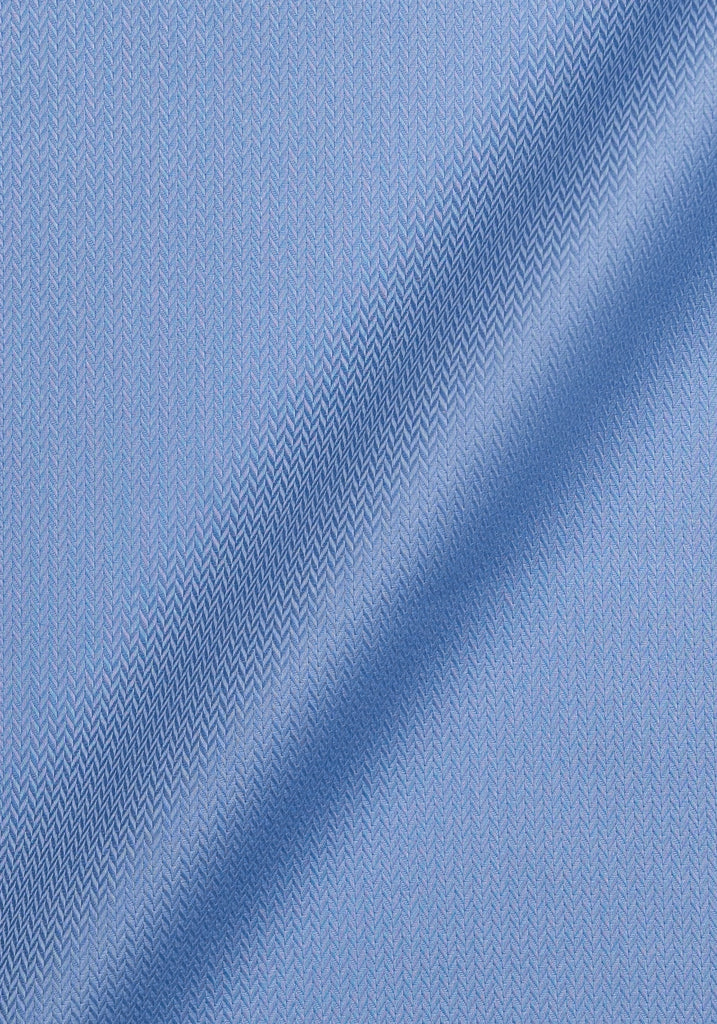 Mid Blue Mini Herringbone