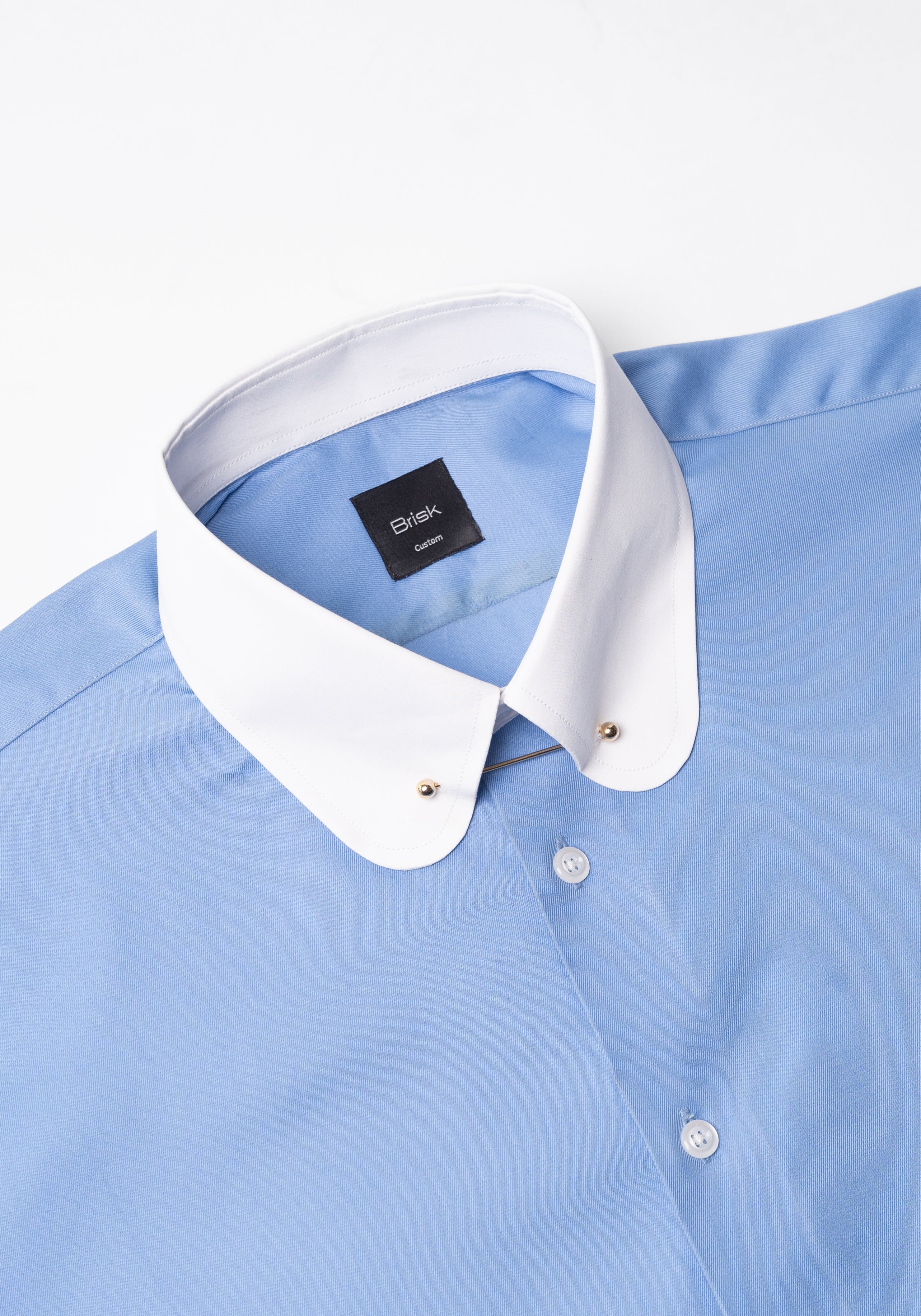 Mid Blue Twill Shirt