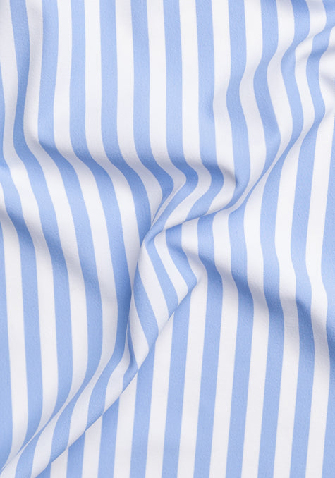 Sky Blue Performance Stretch Bengal Stripes - Wrinkle Free