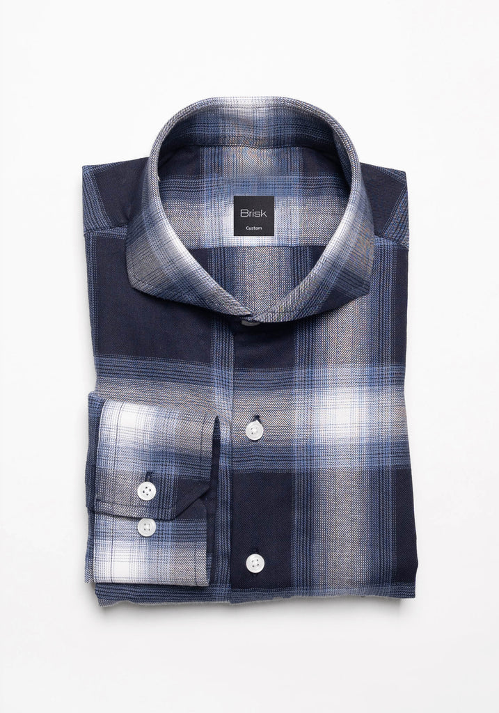Navy Blue Light Weight Flannel Shirt